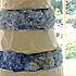 Wedding Cake with Blue Hydrangeas