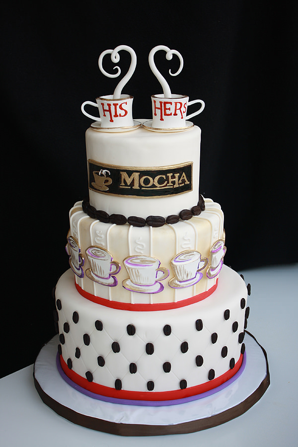 A Wedding Cake for Coffee Lovers