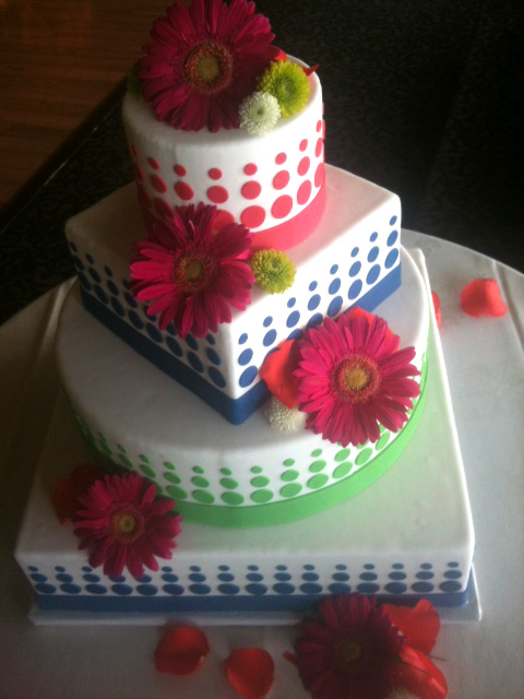 Wedding Cake with Dots