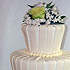 Funky Striped Wedding Cake