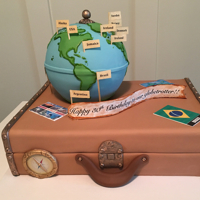 World Traveler Birthday Cake