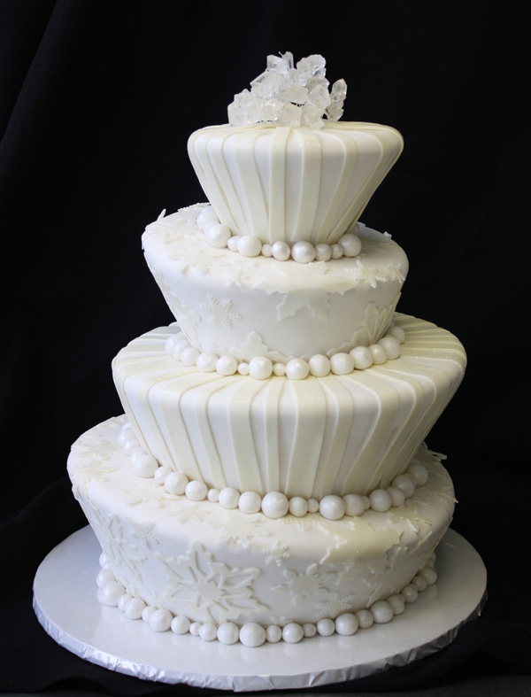 Topsy Turvy Snowflake Cake